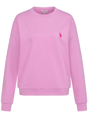 U.S. Polo Assn. Damen Sweatshirt Pullover aus Baumwoll-Stretch