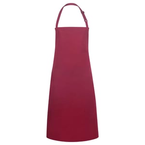 Karlowsky - Latzschürze "Basic" (Bordeaux)