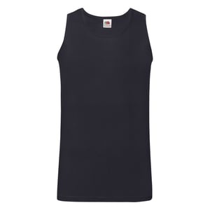 Fruit of the Loom - "Valueweight Athletic" Ärmelloses Oberteil für Herren/Damen Unisex (Marineblau)