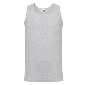 Fruit of the Loom - "Valueweight" Ärmelloses Oberteil für Herren/Damen Unisex - Athletisch (Grau meliert)