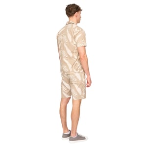 Duck and Cover - "Hopkinton" Hemd und Shorts Set für Herren, Atmungsaktiv (Helles Steingrau)