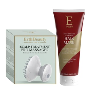 Hyaluronsäure & Kollagen Haarmaske 250ml + Kopfhautbehandlung Pro Massagegerät