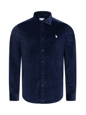 U.S. Polo Assn. Herren Cordhemd aus Baumwolle mit Stretchanteil