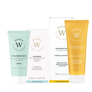 HAUTFELLE-BOSTER HYALURONSÄURE GEL SERUM 30ml + SONNENSCHUTZ SPF 30 TAGCREME 50ml