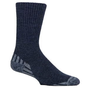 Diabetiker Woll-Wandersocken für Männer | Extra breite gepolsterte Wandersocken