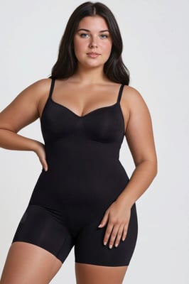 Premium Nahtloses Extra Festes Oberschenkel-Bodysuit Shapewear