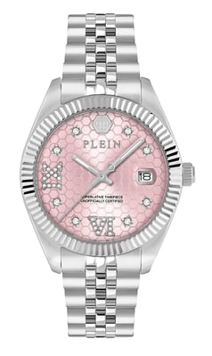 Philipp Plein Date Superlative Silber Damen Armbanduhr PWYFA0125