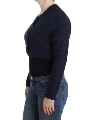 John Galliano Blau kurz geschnittener Cardigan
