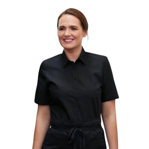 Brook Taverner - "Eos" Bluse für Damen kurzärmlig (Schwarz)