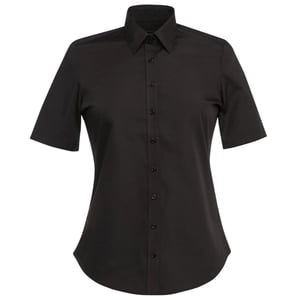 Brook Taverner - "Eos" Bluse für Damen kurzärmlig (Schwarz)