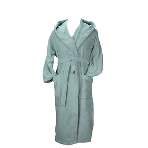 ARTG - "Robezz" Morgenmantel für Herren/Damen Unisex, Baumwolle aus biologischem Anbau (Grün)
