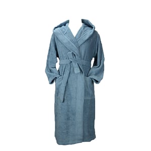 ARTG - "Robezz" Morgenmantel für Herren/Damen Unisex, Baumwolle aus biologischem Anbau (Blau)