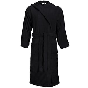 The One Towelling - Morgenmantel für Herren/Damen Unisex, mit Kapuze (Schwarz)
