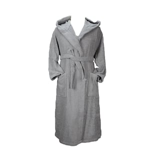 ARTG - "Robezz" Morgenmantel für Herren/Damen Unisex, Baumwolle aus biologischem Anbau (Grau)