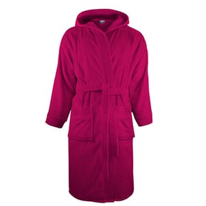 The One Towelling - Morgenmantel für Herren/Damen Unisex, mit Kapuze (Magenta)
