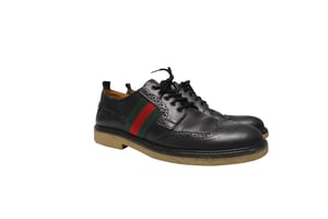 Gucci Kinder Darby Brogues aus schwarzem Leder