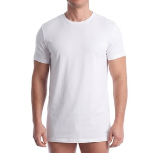 Pack 3 Herren-Unterhemden Slim Baumwoll-Stretch-Mix NB4185