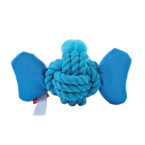 Mbw - Seilspielzeug für Hunde "MiniFeet", Elefant (Blau)