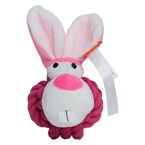 Mbw - Seilspielzeug für Hunde "MiniFeet", Kaninchen (Pink)