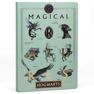 Harry Potter - "Magical Creatures" Notizbuch, A5 (Grün)