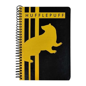 Harry Potter - "Wizarding World" Hufflepuff-Notizbuch, A5 (Schwarz/Gelb)