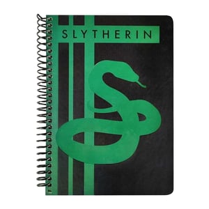Harry Potter - "Wizarding World" Slytherin-Notizbuch, A5 (Schwarz/Grün)