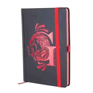 Harry Potter - "Premium" Gryffindor-Notizbuch, Folie, A5 (Schwarz/Rot)