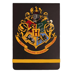 Harry Potter - Hogwarts Wappen-Taschen-Notizbuch (Schwarz)