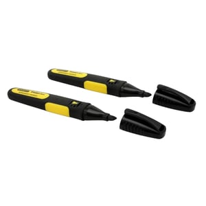 Stanley - "Fatmax Xtreme" Permanent-Marker-Stift (2er-Pack) (Schwarz/Gelb)