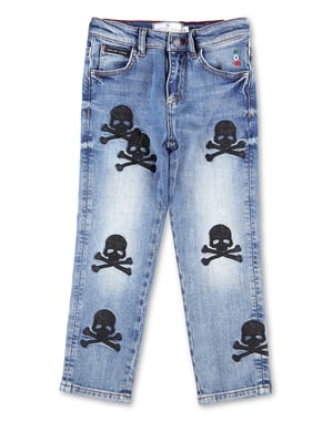Denim-Hose Skull