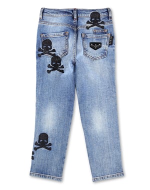Denim-Hose Skull