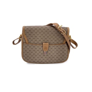 Gucci Vintage Schultertasche aus Stoff, Micro GG