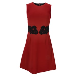 Dolce & Gabbana Minikleid aus roter Schurwolle