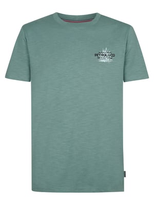 Petrol Industries - Backprint T-Shirt FuegoSur Herren - Grün