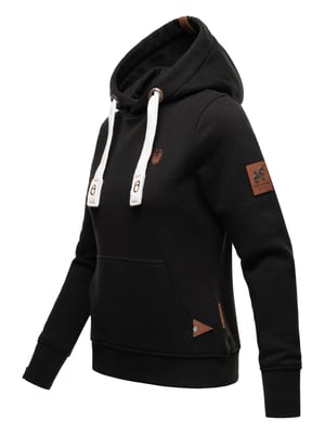 Navahoo Damen Hoodie Damlaa – Warmer Kapuzenpullover mit Hohem Kragen