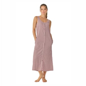 Damen Sommer Lange Ärmellose Nachthaube JJB38