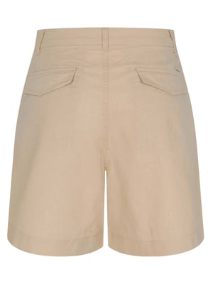 U.S. Polo Assn. Damen Leinenshorts aus Leinen-Baumwollmix