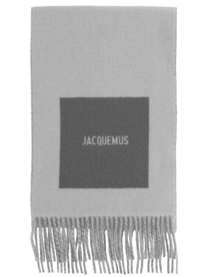 Jacquemus Schal Grau