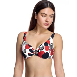 Damen Slimming Bikinioberteil mit V-Ausschnitt W260832