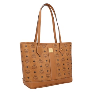 MCM Neuer Liz Shopper Small in Visetos in Beige Monogram Handtasche Damen