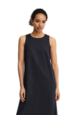 Ärmelloses Cotolino-Kleid marineblau mit Polo Club Logo
