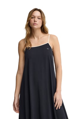 Trägerkleid marineblau mit lockerer Passform mit Polo Club Logo