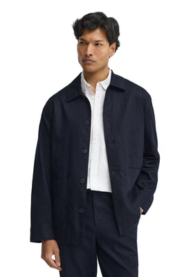 Cotolino-Jacke Wayne marineblau mit Polo Club Logo