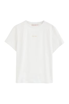 Kurzärmliges T-Shirt weiß im Regular Fit mit Polo Club Stickerei