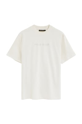 T-Shirt weiß im Loose Fit mit Polo Club Stickerei