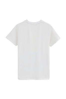 Kurzärmliges T-Shirt weiß mit gummiertem Rigby Go Logo