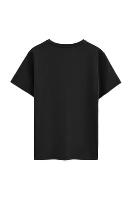 Kurzärmliges T-Shirt schwarz im Regular Fit mit Polo Club Stickerei