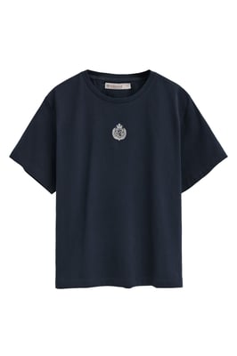 Kurzärmliges T-Shirt marineblau mit maritimer Polo Club Stickerei