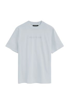 T-Shirt hellblau im Loose Fit mit Polo Club Stickerei