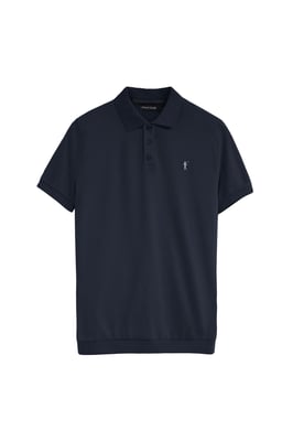 Cotolino-Poloshirt marineblau mit Rigby Go Stickerei
